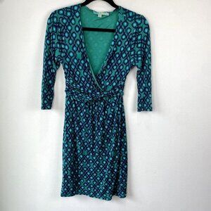 Boden Chelsea Faux Wrap Dress Green 6